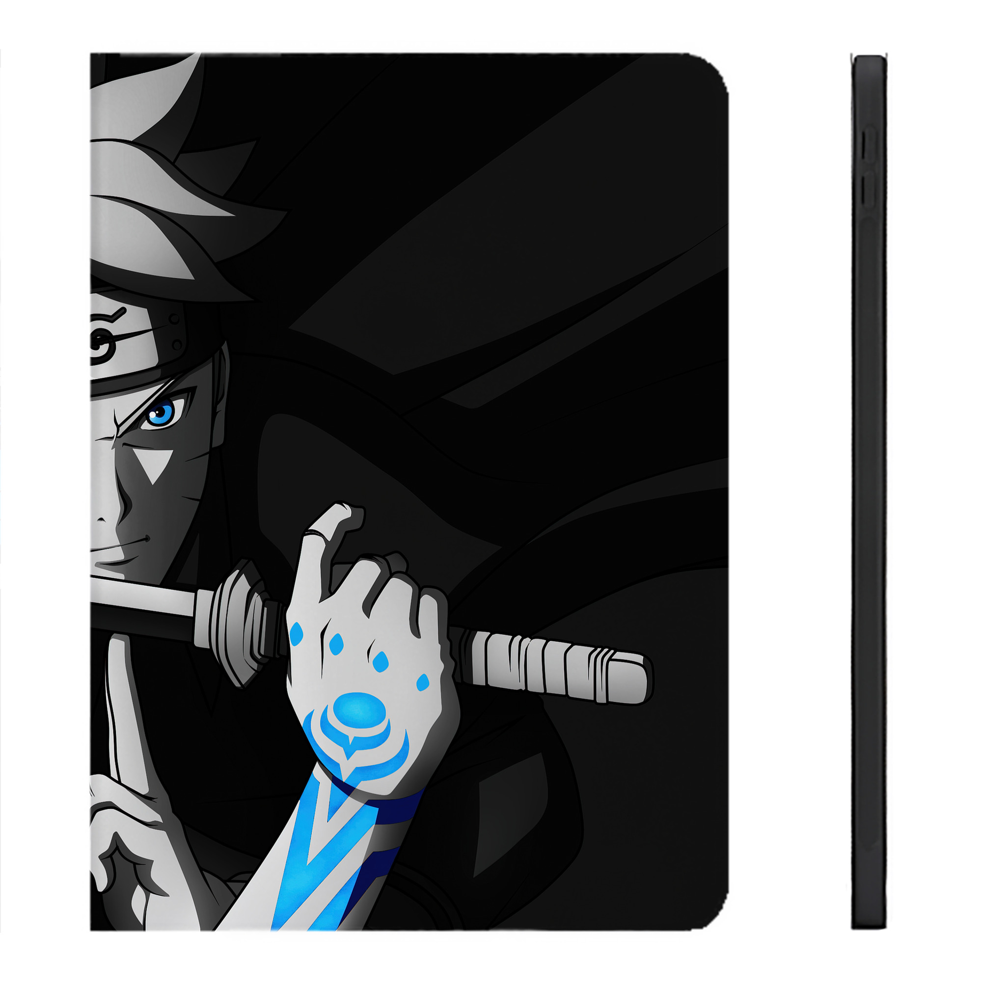 （画像用） NARUTO -ナルト- NARUTO -ナルト- 疾風伝 IPadケース ペンホルダー付き ブックスタイルデザイン
